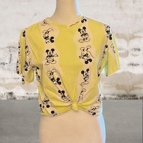 Qibest Other - H&M NWOT Girls Mickey Mouse Tie Hem T-Shirt - Size 14Y